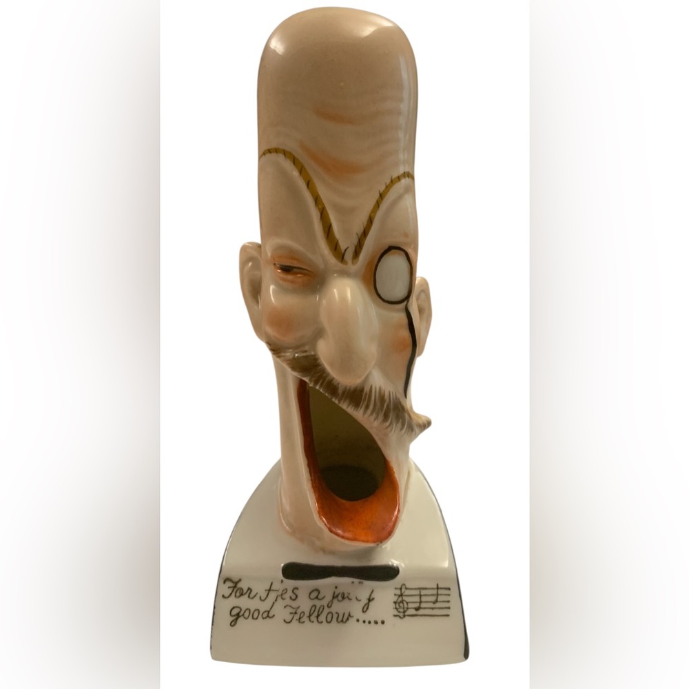 Rare, Antique (1910) Schafer & Vater Porcelain Singing Barber, Occupied Japan - Picture 1 of 5